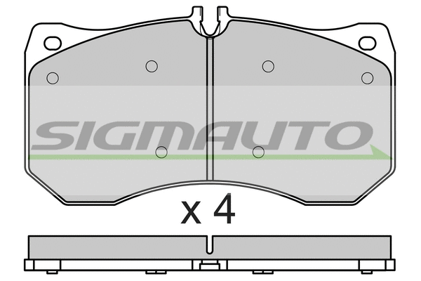 Brake Pad Set, disc brake (SPB677)