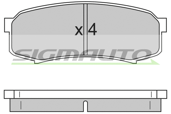 Brake Pad Set, disc brake (SPA597)