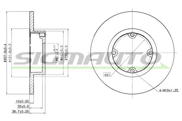Brake Disc (DBA753S)