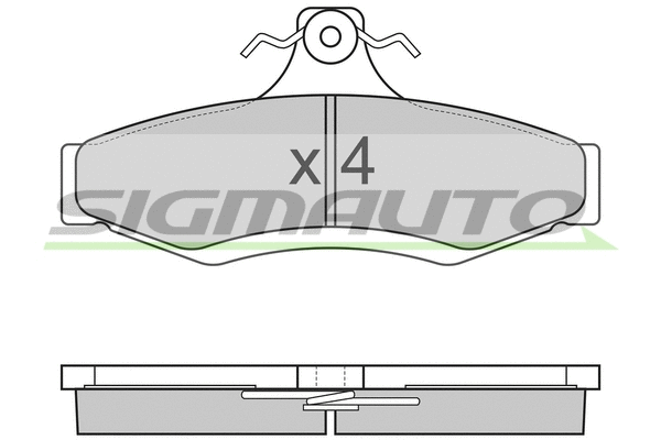 Brake Pad Set, disc brake (SPA851)