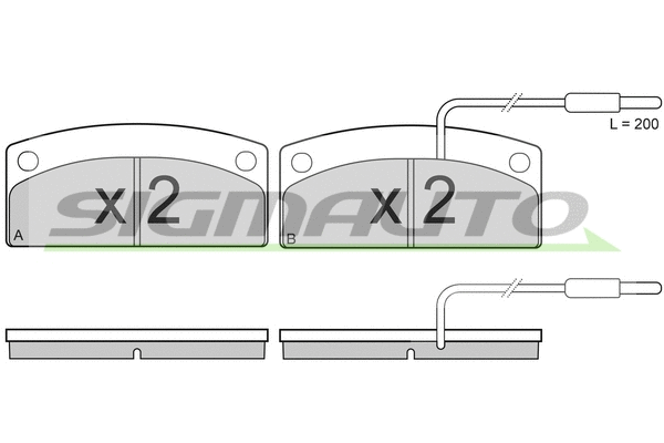 Brake Pad Set, disc brake (SPB002)