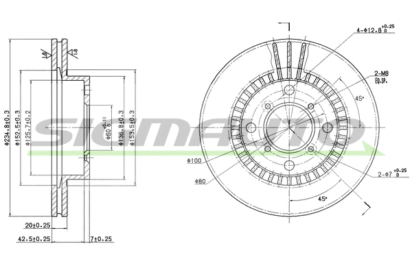 Brake Disc (DBA978V)