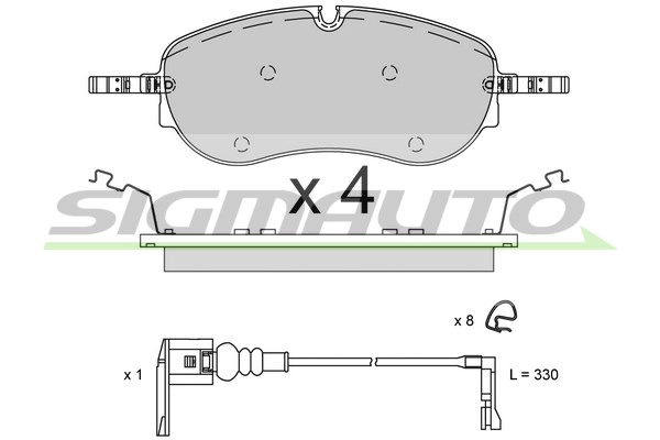 Brake Pad Set, disc brake (SPB949)
