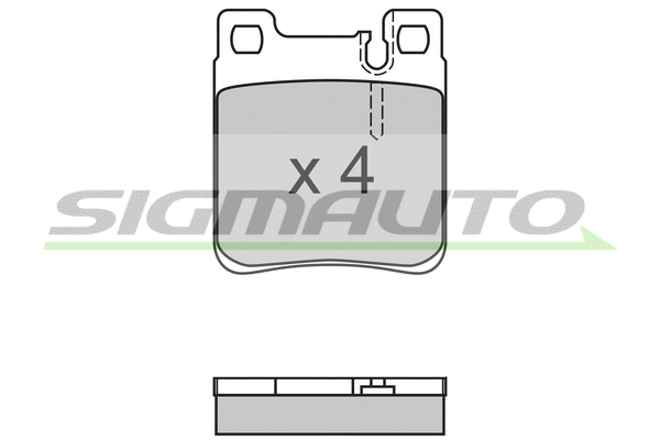 Brake Pad Set, disc brake (SPA653)