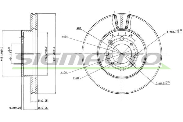 Brake Disc (DBA448V)