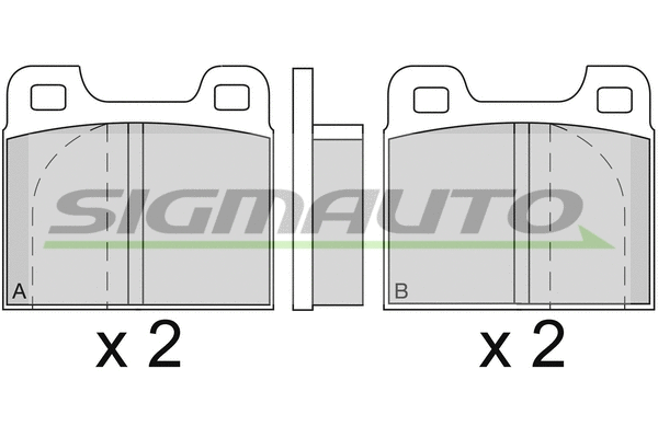 Brake Pad Set, disc brake (SPA088)