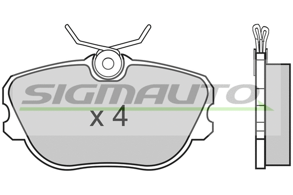 Brake Pad Set, disc brake (SPA452)