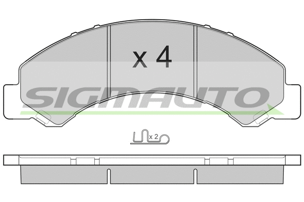 Brake Pad Set, disc brake (SPB235)