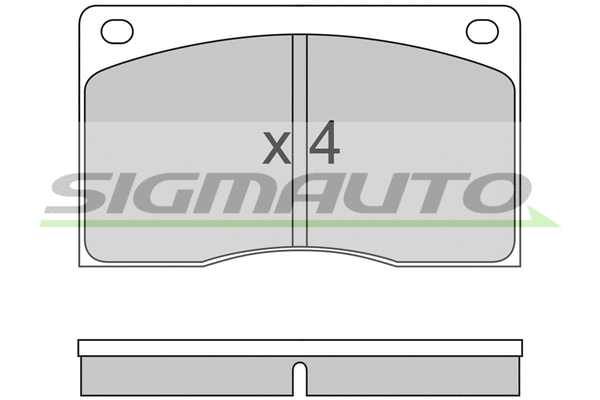 Brake Pad Set, disc brake (SPA213)