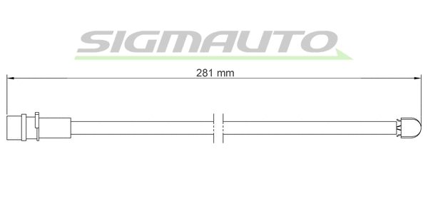 Warning Contact, brake pad wear (WI0539)