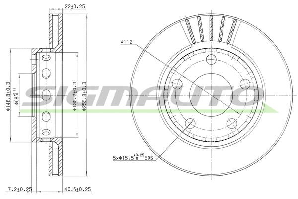 Brake Disc (DBB887V)