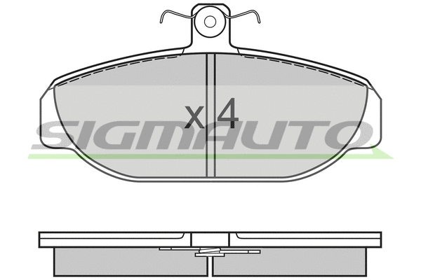 Brake Pad Set, disc brake (SPA616)
