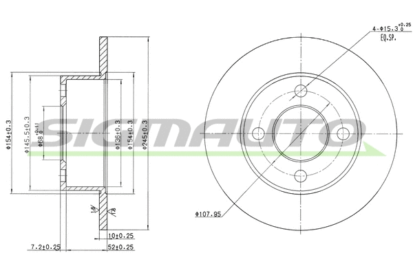 Brake Disc (DBA128S)
