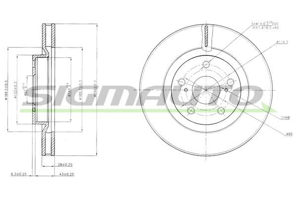 Brake Disc (DBB646V)