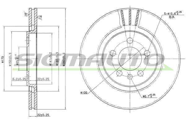 Brake Disc (DBA332V)