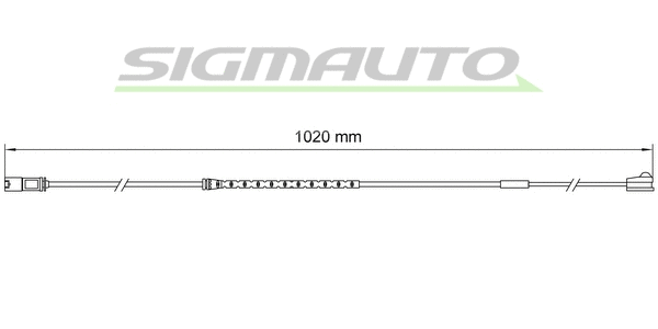Warning Contact, brake pad wear (WI0788)
