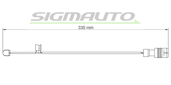 Warning Contact, brake pad wear (WI0536)
