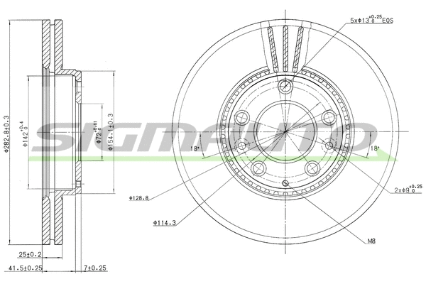 Brake Disc (DBB210V)