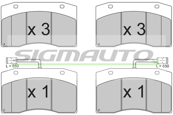 Brake Pad Set, disc brake (SPT312)