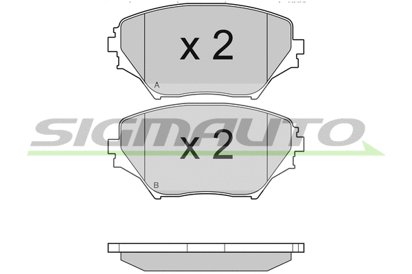 Brake Pad Set, disc brake (SPA993)