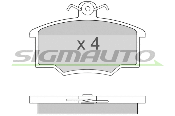 Brake Pad Set, disc brake (SPA281)