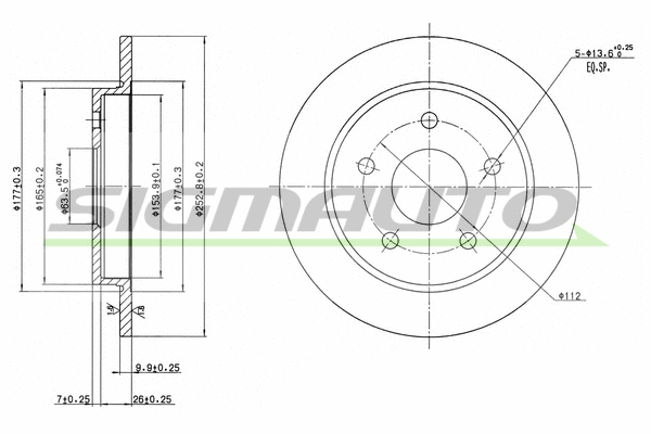 Brake Disc (DBA232S)