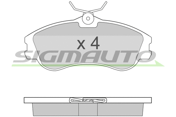 Brake Pad Set, disc brake (SPA921)