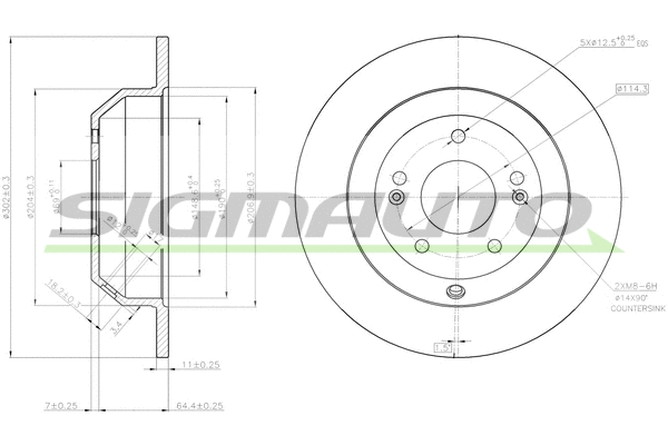 Brake Disc (DBB873S)