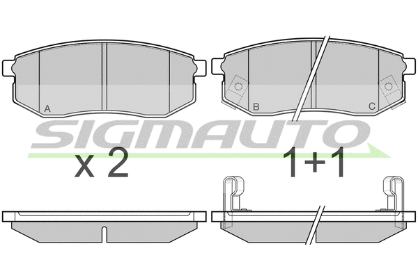 Brake Pad Set, disc brake (SPB029)