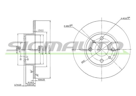 Brake Disc (DBA066S)