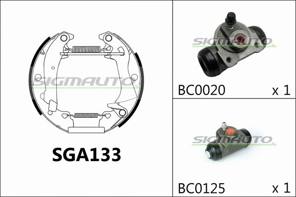 Brake Shoe Set (SGA133)