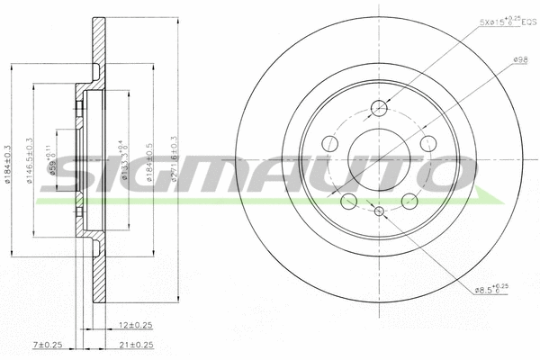 Brake Disc (DBB181S)