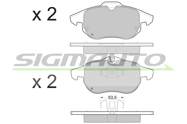 Brake Pad Set, disc brake (SPB402)