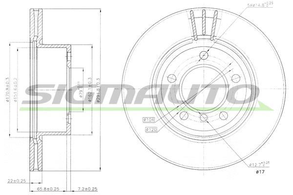 Brake Disc (DBB229V)