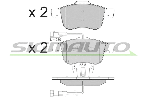 Brake Pad Set, disc brake (SPB231)