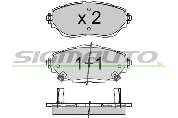 Brake Pad Set, disc brake (SPB755)