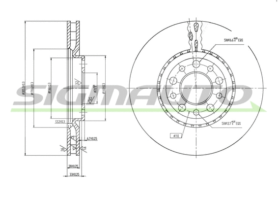 Brake Disc (DBB449V)
