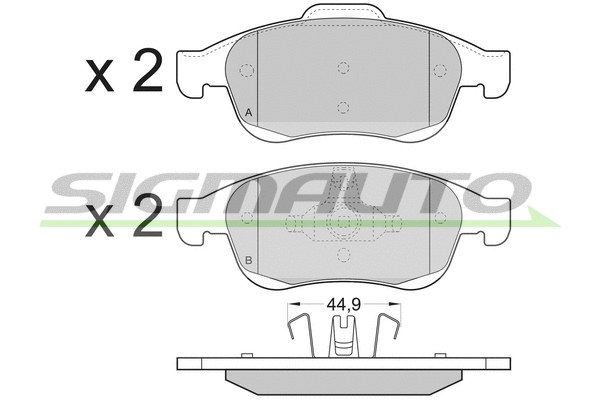 Brake Pad Set, disc brake (SPB392)