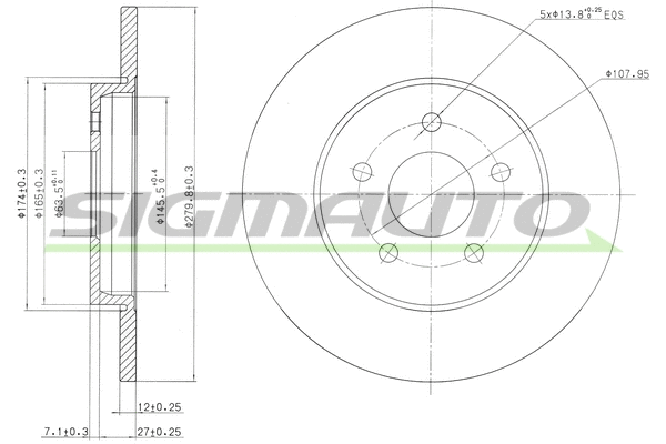 Brake Disc (DBB126S)