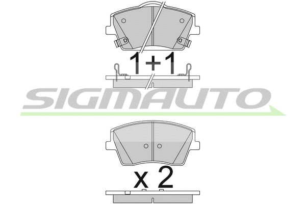 Brake Pad Set, disc brake (SPB834)