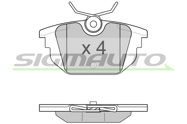 Brake Pad Set, disc brake (SPA850)