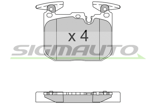 Brake Pad Set, disc brake (SPB522)