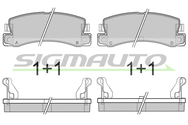 Brake Pad Set, disc brake (SPA323)