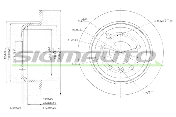 Brake Disc (DBA287S)