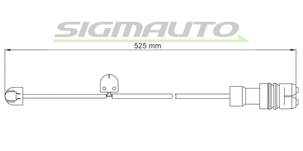 Warning Contact, brake pad wear (WI0711)