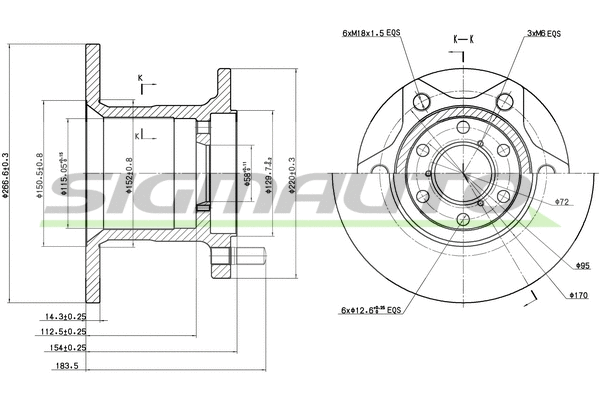 Brake Disc (DBA254S)