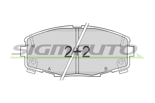 Brake Pad Set, disc brake (SPA378)