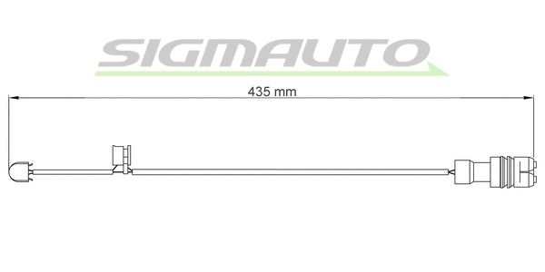 Warning Contact, brake pad wear (WI0544)