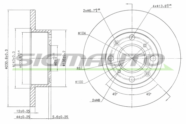 Brake Disc (DBA112S)