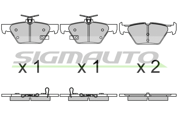 Brake Pad Set, disc brake (SPB729)